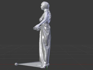 Woman in a Dress 031 3D Model