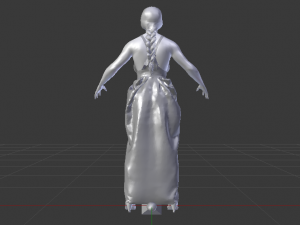 Woman in a Dress 031 3D मॉडल