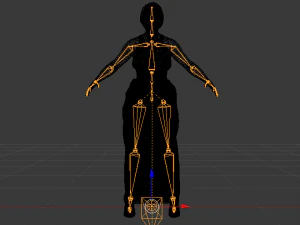 Woman in a Dress 031 3D Model