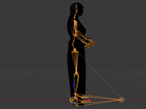 Woman in a Dress 031 3D Model