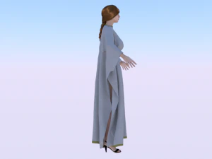 Woman in a Dress 032 3D Model
