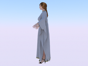 Woman in a Dress 032 3D Model