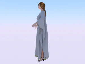 Woman in a Dress 032 3D Model