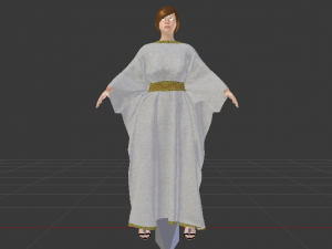 Woman in a Dress 032 3D Model
