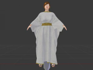 Woman in a Dress 032 3D Model