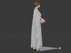 Woman in a Dress 032 3D Model