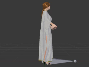 Woman in a Dress 032 3D Model