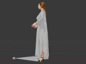 Woman in a Dress 032 3D Model