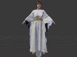 Woman in a Dress 032 3D Model