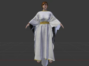 Woman in a Dress 032 3D Model
