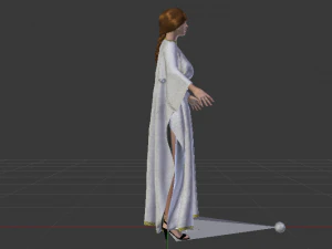 Woman in a Dress 032 3D Model