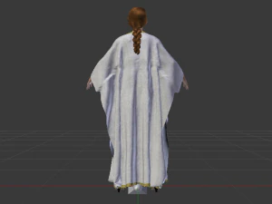 Woman in a Dress 032 3D Model