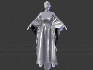Woman in a Dress 032 3D Model