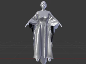 Woman in a Dress 032 3D Model