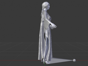 Woman in a Dress 032 3D Model
