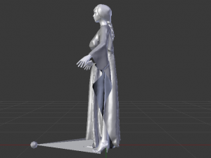 Woman in a Dress 032 3D Model