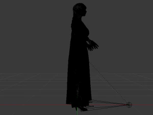 Woman in a Dress 032 3D Model