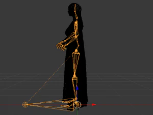 Woman in a Dress 032 3D Model