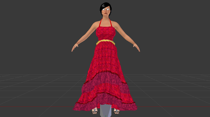 Woman In A Dress 033 3D Модель In Женщина 3DExport