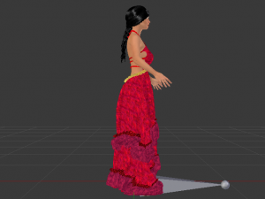 Woman in a Dress 033 3D Модель
