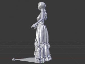 Woman in a Dress 033 3D Модель