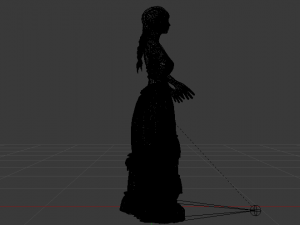Woman in a Dress 033 3D Модель
