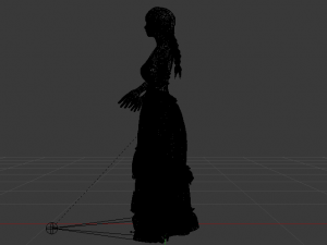 Woman in a Dress 033 3D Модель