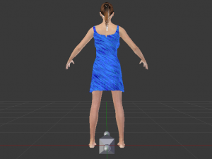 Woman in a Beach Dress 01 Modello 3D