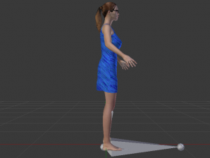 Woman in a Beach Dress 01 Modello 3D