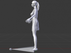 Woman in a Beach Dress 01 Modello 3D