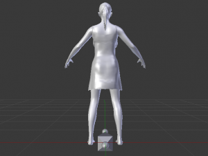 Woman in a Beach Dress 01 Modello 3D