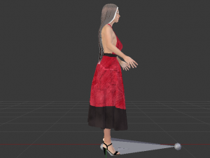 Woman in a Dress 034 Modèle 3D