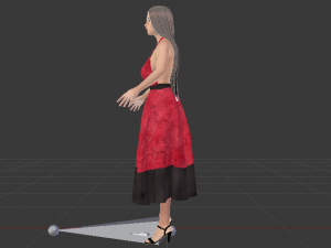 Woman in a Dress 034 Modèle 3D