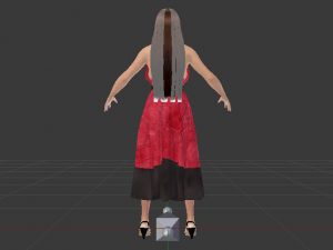 Woman in a Dress 034 Modèle 3D