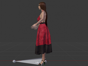 Woman in a Dress 034 Modèle 3D