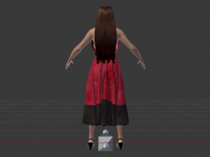 Woman in a Dress 034 Modèle 3D
