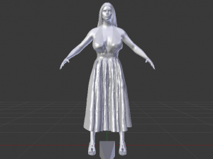 Woman in a Dress 034 Modèle 3D
