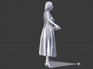 Woman in a Dress 034 Modèle 3D