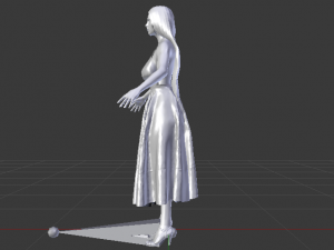 Woman in a Dress 034 Modèle 3D