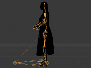 Woman in a Dress 034 Modèle 3D