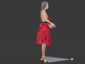 Woman in a Dress 035 3D-Modell