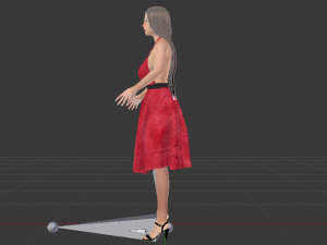 Woman in a Dress 035 3D-Modell