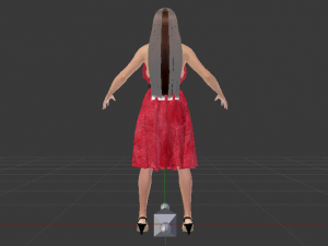 Woman in a Dress 035 3D-Modell