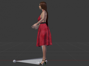 Woman in a Dress 035 3D-Modell