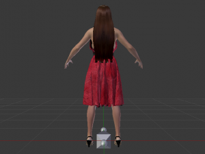 Woman in a Dress 035 3D-Modell