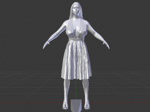 Woman in a Dress 035 3D-Modell