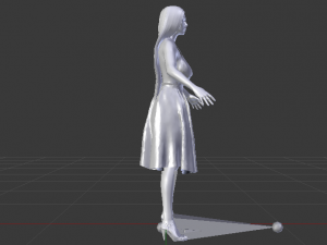 Woman in a Dress 035 3D-Modell