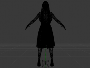 Woman in a Dress 035 3D-Modell