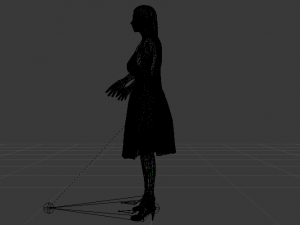 Woman in a Dress 035 3D-Modell