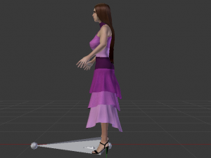 Woman in a Dress 036 3D Model